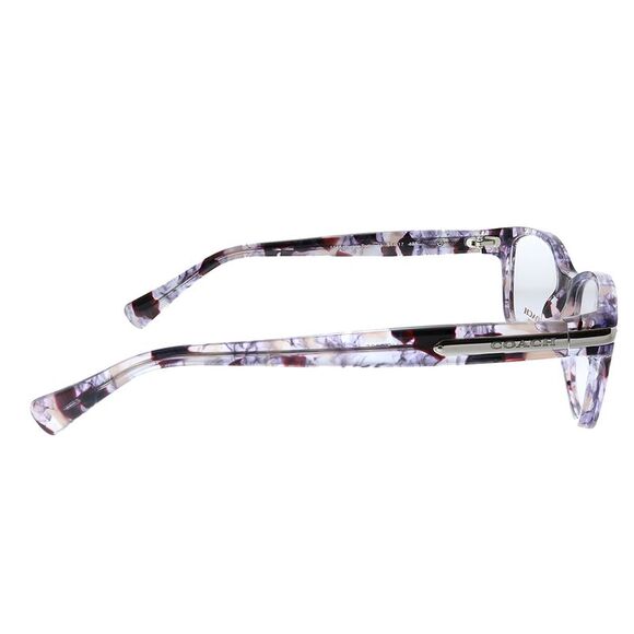 New Coach HC 6065 5548 Purple Tortoise Plastic Rectangle Eyeglasses 51mm - Picture 3 of 3